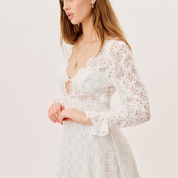 NWT For Love & Lemons Charmaine Mini Dress - Picture 3 of 5